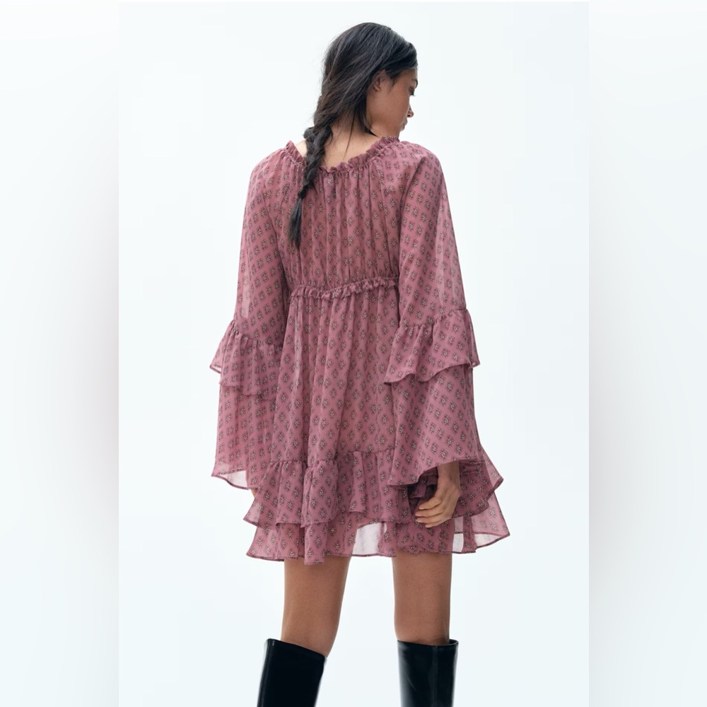 H&M Patterned Mini Dress - Picture 3 of 5